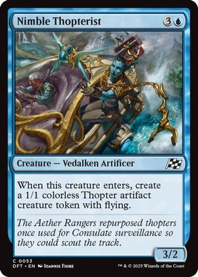 2025 Magic: The Gathering: Aetherdrift - Nimble Thopterist (#53, C, Near Mint)