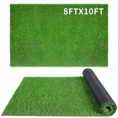 XLX TURF Realistic Artificial Turf Grass 8 FT X 10 FT - Large Fake Grass Carp...
