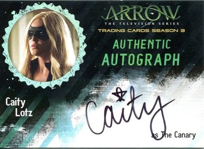 Arrow Staffel 3 Autogrammkarte CL2 Caity Lotz As The Canary