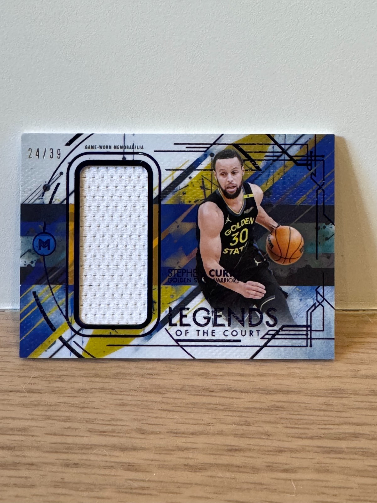 2026 Topps Motif Stephen Curry Legends of the Court Relic /39 #LCR-SC Warriors