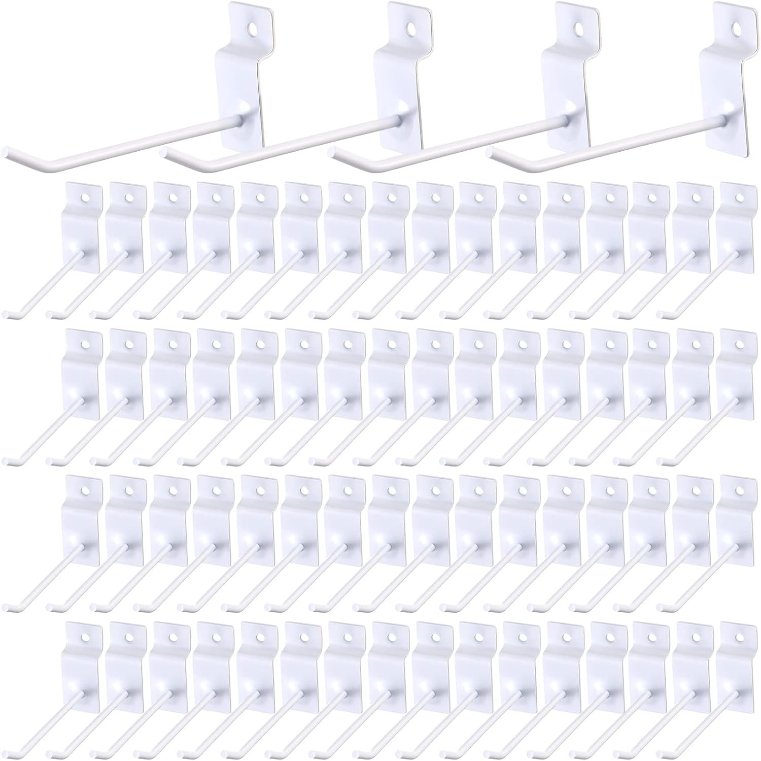 Stock 100 Ganci a Doghe 10cm - Prezzo Ingrosso per Espositori Negozi