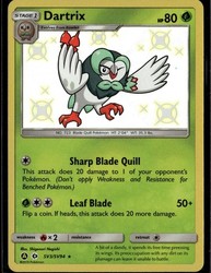 Dartrix SV3/SV94 Hidden Fates Shiny Vault Shiny Holo Rare