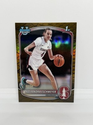 ALEXANDRA ESCHMEYER 2025-26 Bowman Chrome 1st Reptilian Gold Refractor /50