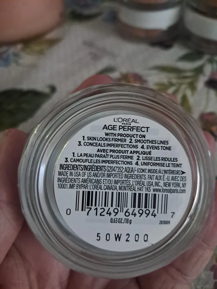 L'Oreal Paris Age Perfect 4-In-1 Tinted Balm Firming Serum 10 Deep 0.63 Oz NIP - Image 3 of 3