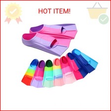 Foyinbet Kids Swim Fins,Short fin Swim Training Flippers for Lap Swimming Snorke