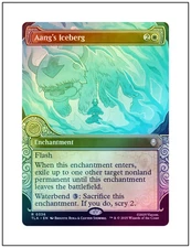 1x Aang's Iceberg, Foil, Showcase Art, Magic MTG NM