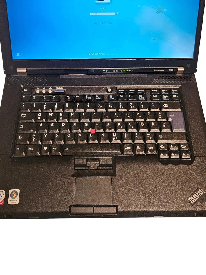 Lenovo ThinkPad T61p Laptop 15 Zoll Schwarz - Bild 2 von 4