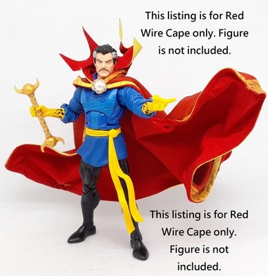 0002 Marvel Legends Adult Collectible Classic Dr Strange Dedicated Wire Red Cape