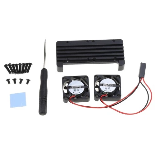 Aluminum Alloy Heatsink Enclosure for Raspberry Pi Zero 2 for W Dual Fan Heat Si