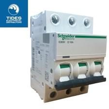 Schneider MCB 16 Amp Acti9 iC60H Type D 16A Triple Pole A9F55316