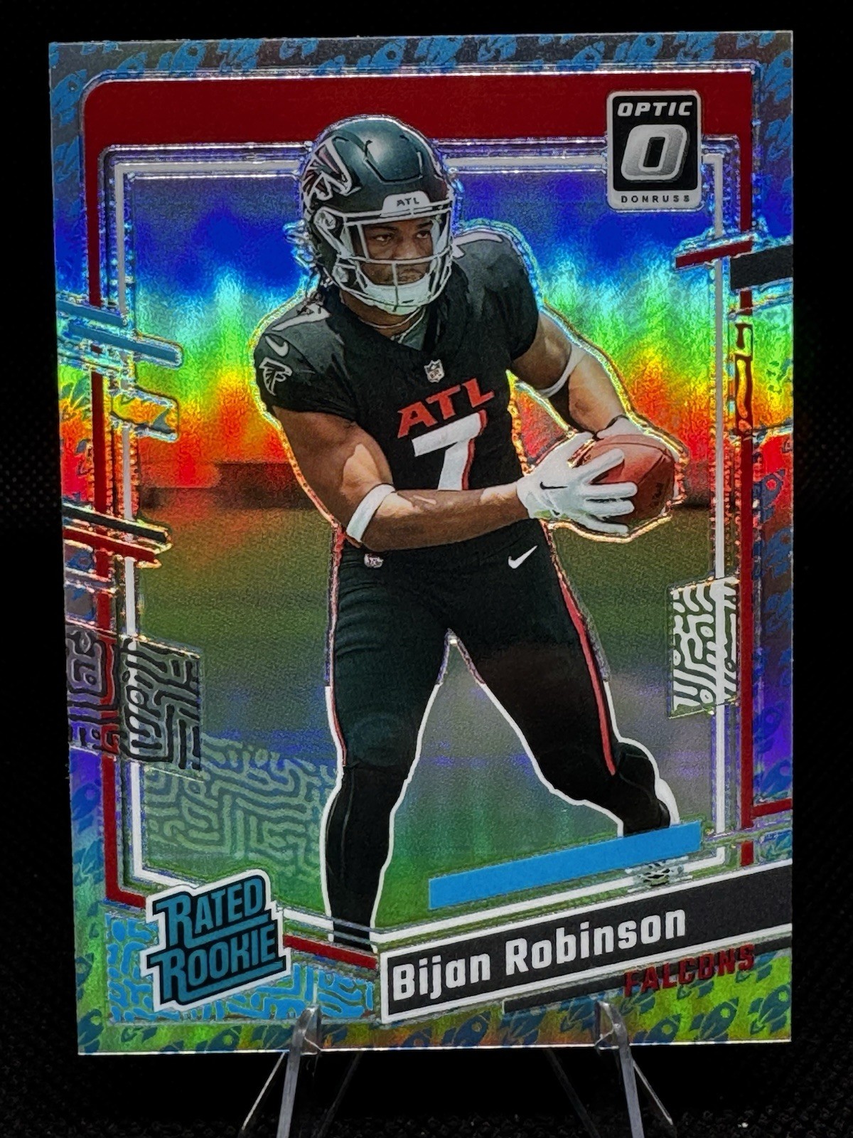 2023 Panini Donruss Optic - Rated Rookie Bijan Robinson #206 (RC)  Rocket SSP
