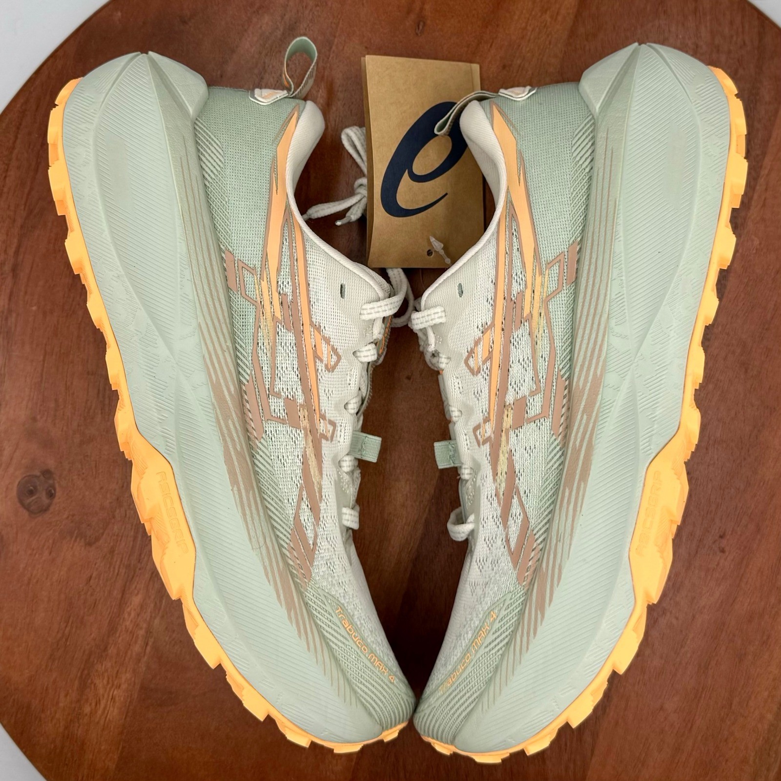 Asics Trabuco Max 4 Trail Running Sneakers Cream Dusty Steppe Womens 8.5 Pastel thumbnail 9