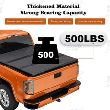 4.5ft 4.6ft Tri-Fold Hard Tonneau Cover For 2022-2025 Ford Maverick Truck Bed