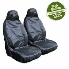2Pcs Front Seat Covers Universal Car Van Black Waterproof Protector Anti-dust UK