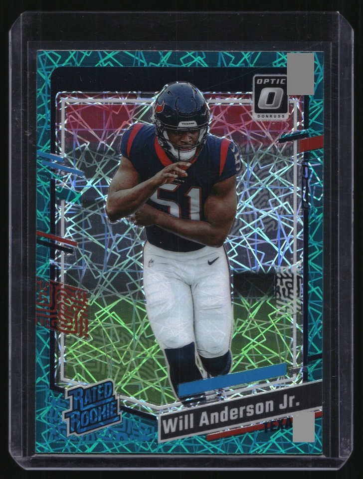 2023 Donruss Optic Will Anderson Jr. #246 Teal Velocity Houston Optic Will Anderson Jr. #246 Teal Velocity RC Houston Texans