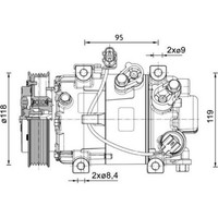 Mahle ACP 1466 000P Kompressor Klimaanlage FüR Hyundai I20 I20 Active GB IB