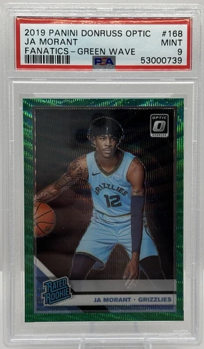 2019-20 Panini Donruss Optic - Rated Rookie Ja Morant #168 Green Wave Prizm (RC)