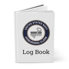 US Navy Disbursing Clerk Rating Log Book DK Emblem Journal