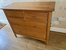 Oak chest of drawers used