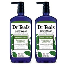 Dr Teal's Body Wash with Pure Epsom Salt, Relax Relief with Eucalyptus Spear