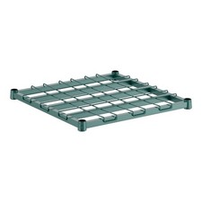 Green Epoxy Dunnage Rack Shelf 24in 800 lb Walk In Cooler NSF 4 Sizes