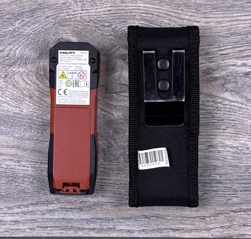 Medidor de alcance a laser Hilti modelo PD-S medidas de até 60 m/200 pés FUNCIONANDO - Imagem 2 de 4