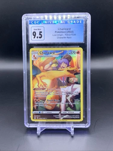Pokémon TCG Charizard Lost Origin TG03/TG30 Lost Origin CGC 9.5