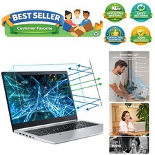 Matte Finish 15.6'' Anti Blue Light Laptop Screen Shield  Easy Install 2PC 