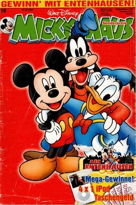 Micky Maus Heft Nr. 10  2007 Walt Disney Egmont Ehapa Verlag GmbH