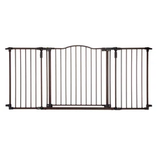 Toddleroo by North States 72” wide Deluxe Décor Baby Gate: Sturdy safety gate...
