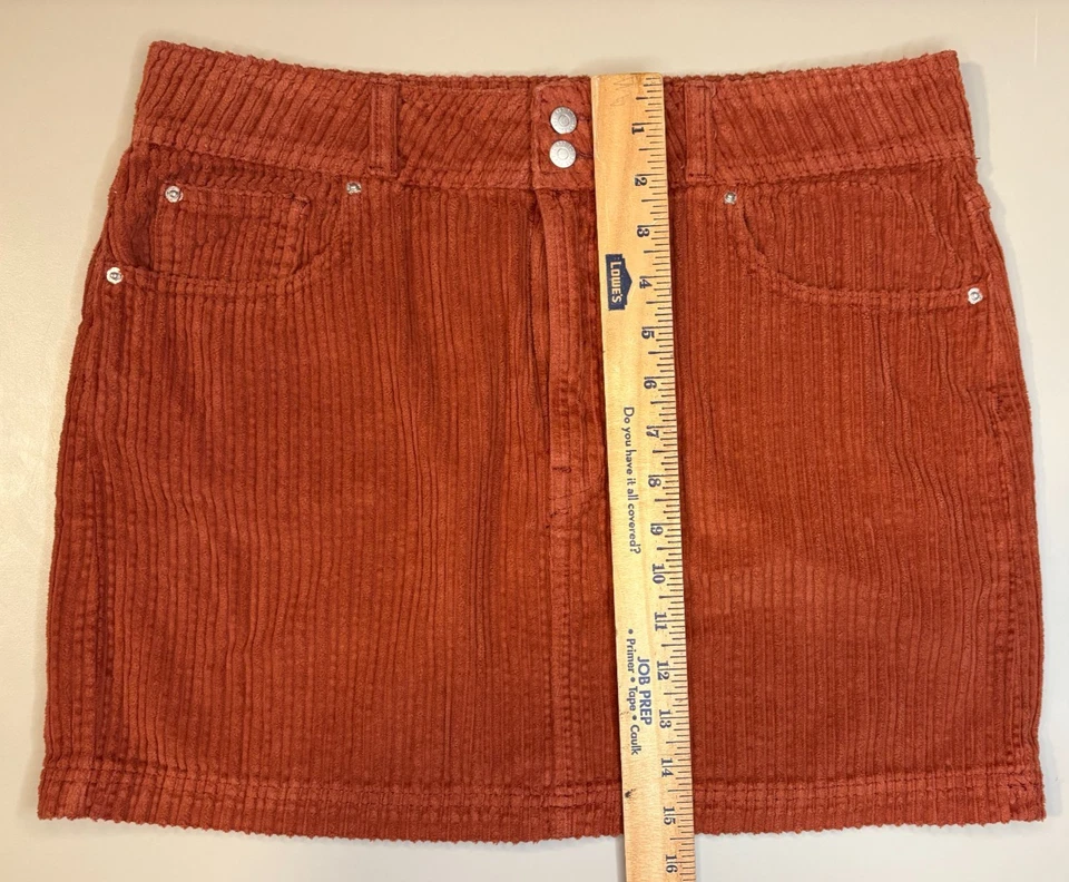 BDG Urban Outfitters сожжен оранжевый вельвет мини юбка женщин размер L - Изображение 4 из 4