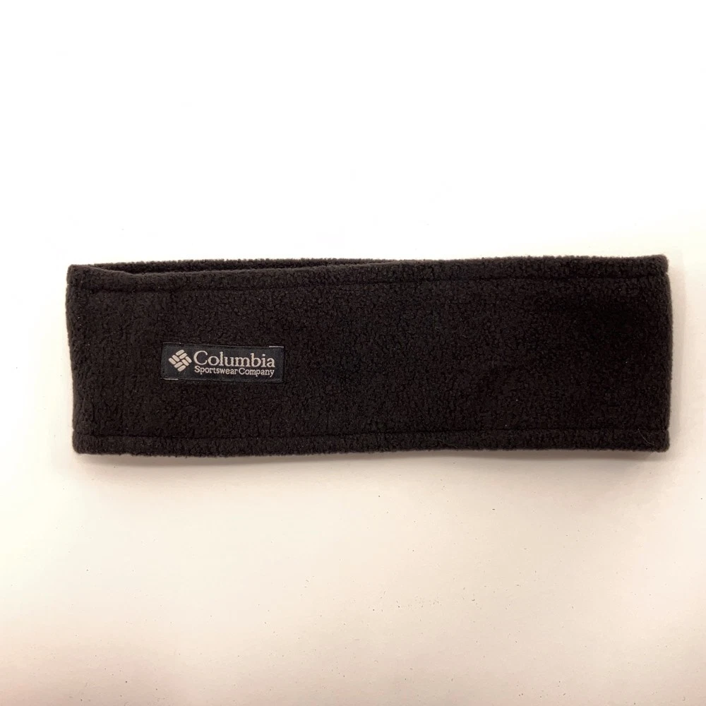 Plain Black Fleece Columbia older winter headband