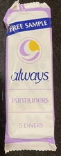 Vintage Always Maxi Pads Pantiliners Sanitary Napkin 5 Sample Liners Prop 1983