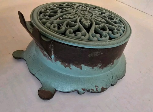 1879 Hotel DeVille De Paris Metal Clock Teal Green Decor - 第 11/14 張圖片