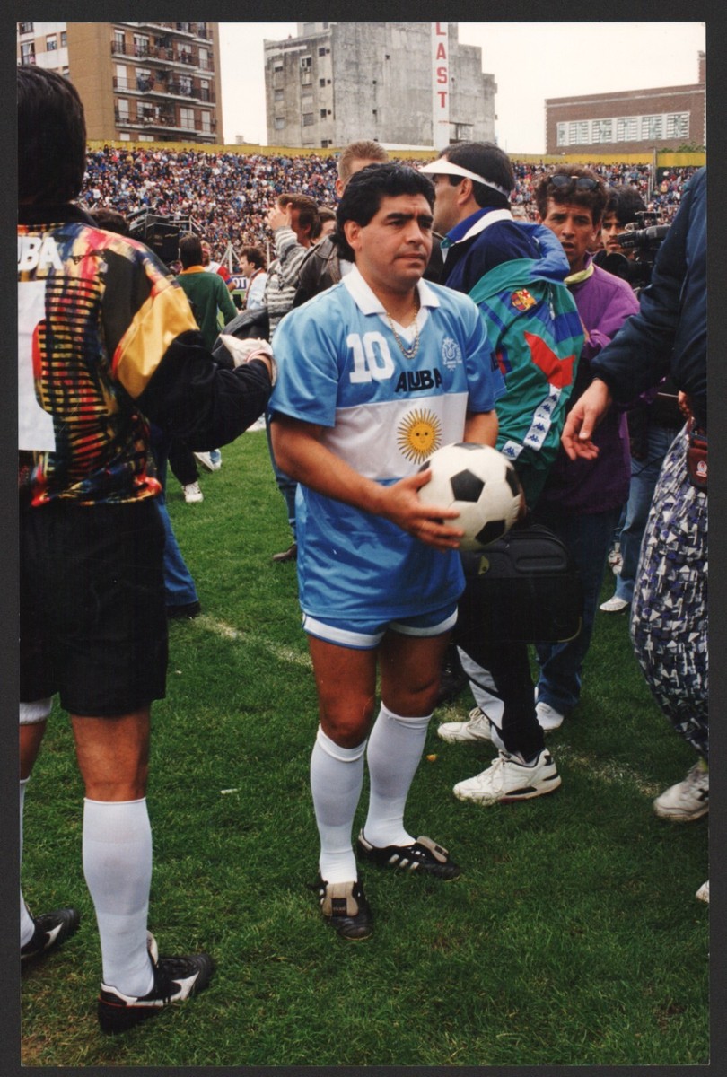 Diego Maradona photos Boca Juniors, press photo 1994 Mandiyú