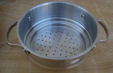New Stainless SS Steamer Stock Pot Sauce Pan Insert Pasta Vegetable Strainer 7"