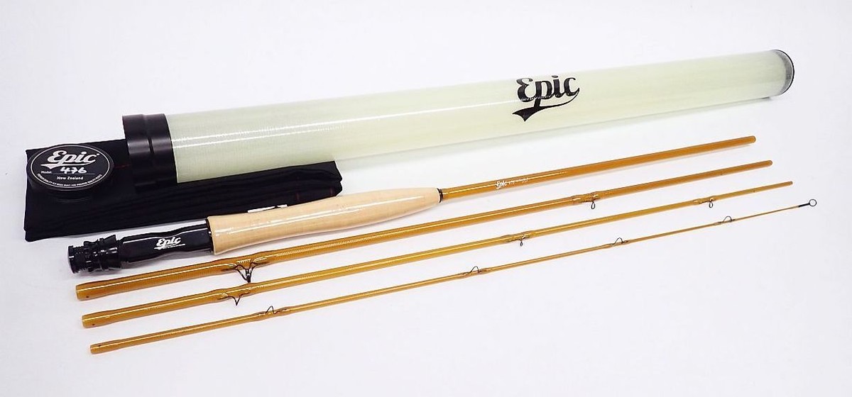 Epic 476 フライロッド Epic Fly Rod 476 Fast Glass II Amber #4 7ft6inch 4 pieces