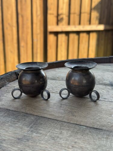 Vintage Mexican Sterling Silver Candle Holder Made in Mexico Mid Century Modern