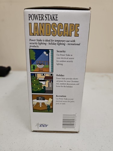 Coleman Cable Outdoor Landscape Power Stake 6 FT 3 Outlets Plug Cable 16 Guage - Picture 3 of 10