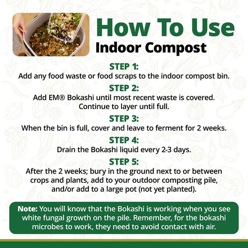 All Natural EM® Bokashi Compost Starter and Odor Controller, 5 lb Bag - Bild 6 von 9