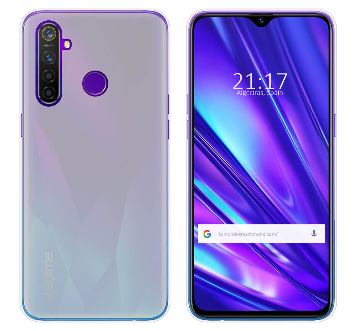 Funda Gel Tpu para Realme 5 Pro Color Transparente