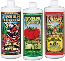 Fox Farm FX14049 Liquid Nutrient Trio Soil Formula: Big Bloom, Grow Big, Tiger