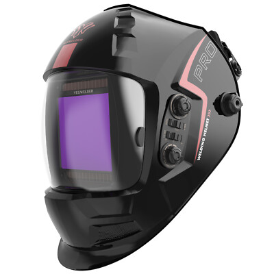 True Color Auto Darkening Welding Helmet for TIG MIG Arc Weld Grinding