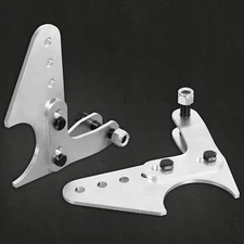 Universal Coilover Shock Mount Kit  Adjustable Brackets For 3" Axle Tubes