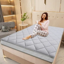 SUNYRISY Futon Floor Mattress Padded Japanese Roll Up Diamond Pattern Mattress