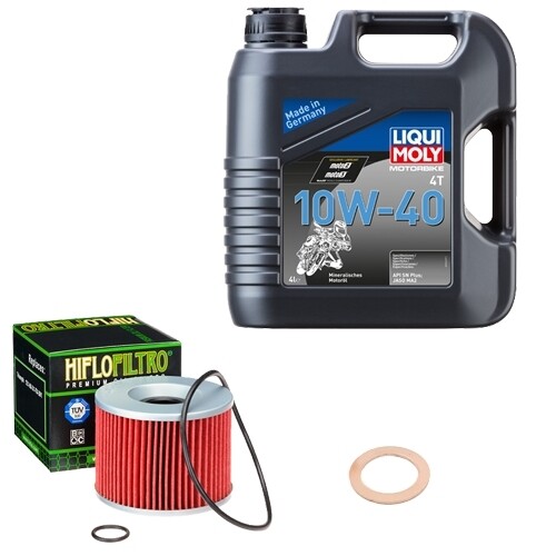 Hiflo ÖLfilter Set Liqui Moly 10W-40 4L FüR Triumph Trophy 1200 T300E Bj.1994-image
