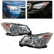 For 2014-2016 Subaru Forester 2.5L Left & Right Halogen Headlights Front Lamp
