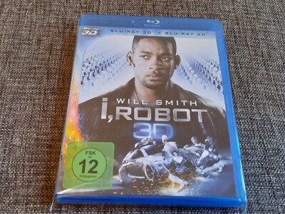 I, ROBOT deutsche 3D + 2D Blu-Ray Will Smith James Cromwell OOP RARE