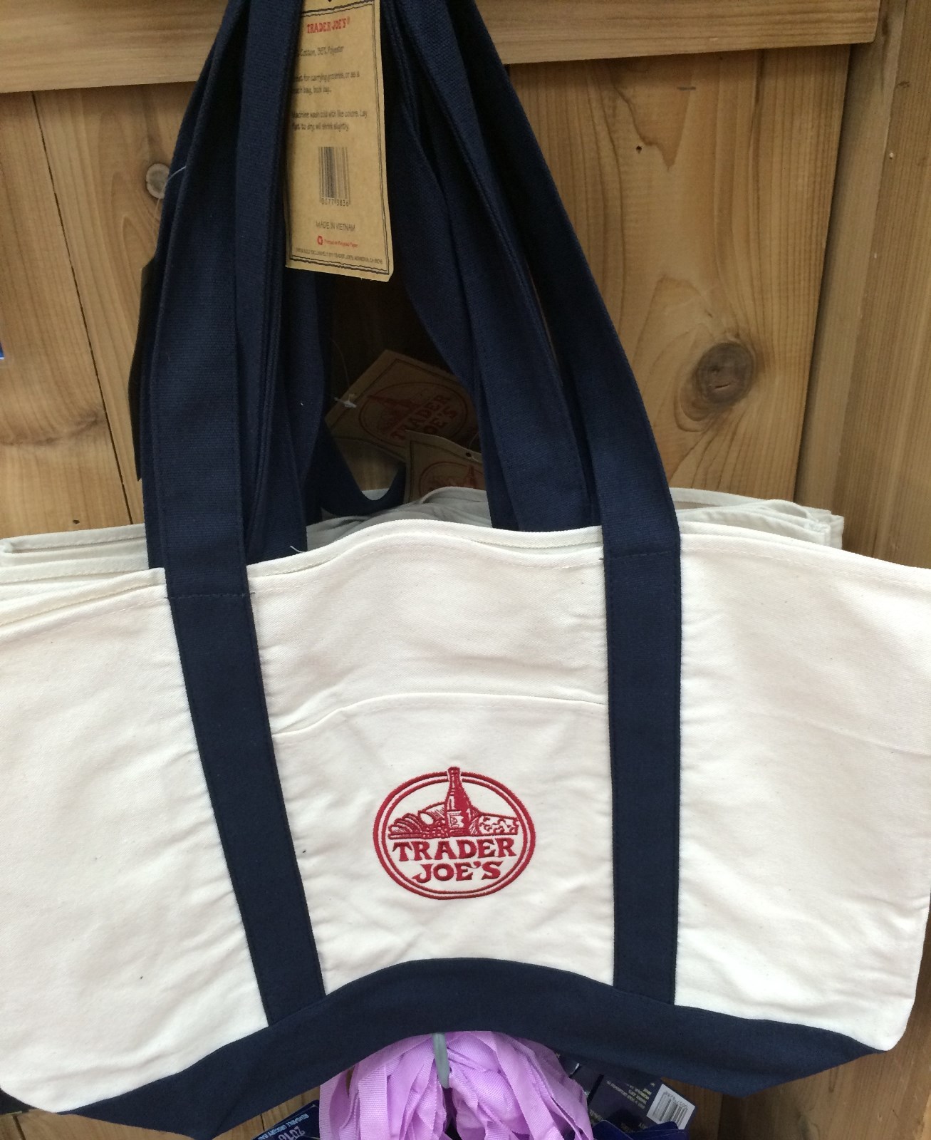 trader joe's canvas tote