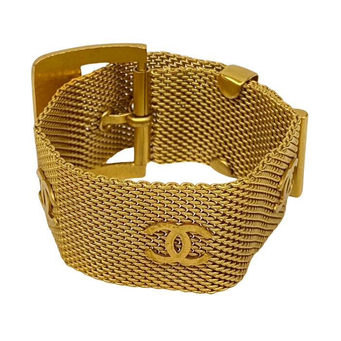 CHANEL Mesh Belt Bracelet メッシュベルト ブレスレット ロゴ CHANEL シャネル Mesh Belt Bracelet メッシュベルト